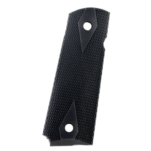Pearce Grip PG19112 Side Panel Grips Double Diamond Checkering Black Rubber for 1911 Government