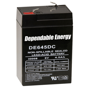 United States Association of Gun Owners American Hunter DE30052 6 Volt 4.5 Amp Rechargeable Battery - $10.19 at United States Association of Gun Owners
