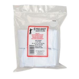 United States Association of Gun Owners Pro-Shot 214250 Cotton Cleaning Patches 2.25in, 250-Pack - $9.97 at United States Association of Gun Owners