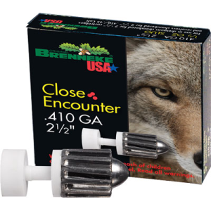 United States Association of Gun Owners BRENNEKE USA CLOSE ENCOUNTER - 410 2.5" 1/4OZ SLUG 5RD 90BX/C - $10.48 at United States Association of Gun Owners