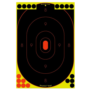 United States Association of Gun Owners Birchwood Casey 34605 Shoot-N-C Reactive Target Self-Adhesive Paper Black/Yellow/Red 12"x18" Silhouette 5 Pack - $8.79 at United States Association of Gun Owners