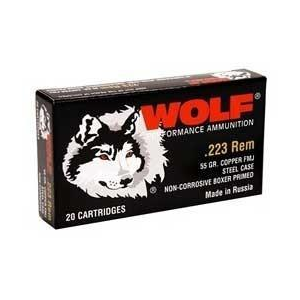 United States Association of Gun Owners Wolf WPA Military Classic Rifle Ammunition .223 Rem 55 gr FMJ 3241 fps 20/ct - $9.45 at United States Association of Gun Owners