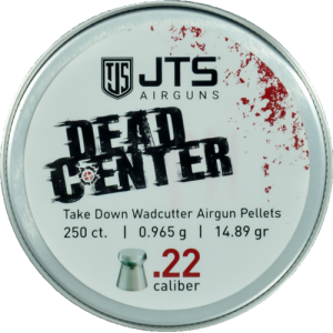 JTS PELLETS DEAD CENTER 22 - WADCUTTER 14.89 GR 250CT