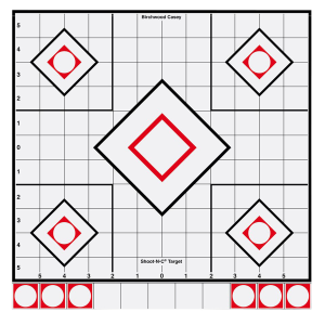 United States Association of Gun Owners Birchwood Casey 34219 Shoot-N-C Reactive Target Self-Adhesive Paper White/Red 12" 5-Diamond 5 Pack - $8.70 at United States Association of Gun Owners