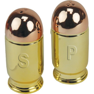 RIVERS EDGE PISTOL CARTRIDGE - SHAPED SALT & PEPPER SHAKERS