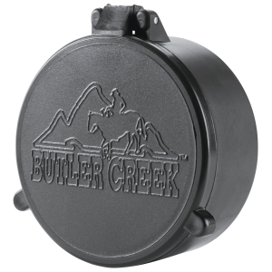 Butler Creek 30100 Flip-Open Objective Scope Cover 38.10mm Obj. Size 10 Black Polymer by United States Association of Gun Owners -
