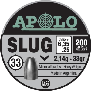 United States Association of Gun Owners Hatsan Apolo Slug Air Rifle Pellets .25 Cal 33 gr 200/ct - $8.35 at United States Association of Gun Owners