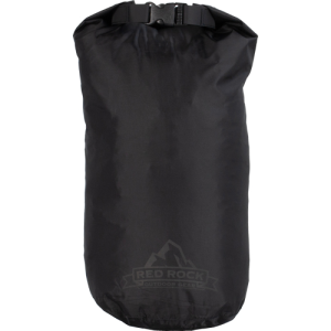 RED ROCK ROLL TOP DRY BAG - 8 LITER WATERPROOF BLACK