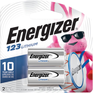 United States Association of Gun Owners ENERGIZER LITHIUM BATTERIES - CR123A 2-PACK - $8.08 at United States Association of Gun Owners