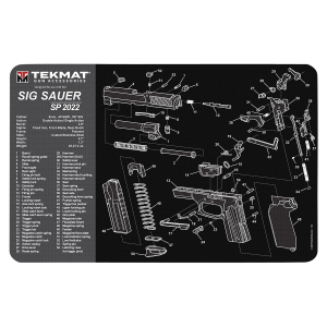 United States Association of Gun Owners TekMat TEKR17SIGSP2022 Cleaning Mat Black/Gray Rubber 11"x17" Sig Sauer SP 2022 Parts Diagram - $7.42 at United States Association of Gun Owners