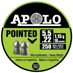 United States Association of Gun Owners Hatsan Apolo Pointed Air Rifle Pellets 22 Cal 18 gr 250/ct - $5.93 at United States Association of Gun Owners