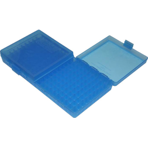 United States Association of Gun Owners MTM Ammo Box P200924 200-Round Clear Blue 9mm Luger/380ACP - $5.99 at United States Association of Gun Owners