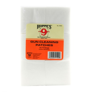 United States Association of Gun Owners HOPPES 16-12 GAUGE COTTON CLEANING PATCHES 300/PACK - $5.39 at United States Association of Gun Owners