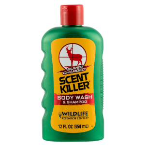 United States Association of Gun Owners Wildlife Research 54012 Scent Killer Super Charged Body Wash/Shampoo Odor Eliminator Odorless Scent 12 oz Bottle - $5.09 at United States Association of Gun Owners