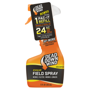 United States Association of Gun Owners Dead Down Wind 1312418 Evolve Field Spray Pac-It Combo Odor Eliminator Unscented Scent 24 oz Trigger Spray - $5.07 at United States Association of Gun Owners