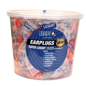 United States Association of Gun Owners Howard Leight Super Leight Ear Plugs Pre-Shaped Foam Coral Ear Plugs 33dB 100/pr Uncorded Tub - $31.36 at United States Association of Gun Owners