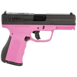 United States Association of Gun Owners FMK FMKG49PK G3 9mm Luger 14+1 4" Stainless Steel Barrel, Black Optic Cut/Serrated Carbon Steel Slide, Pink Polymer Frame w/Picatinny Rail, Black Backstrap Grip - $308.99 at United States Association of Gun Owners