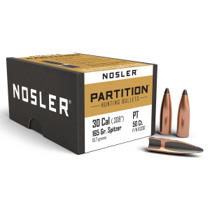 United States Association of Gun Owners Nosler 16330 Partition 30Cal 165gr Spitzer 50/Box - $72.71 at United States Association of Gun Owners