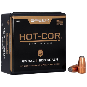 United States Association of Gun Owners Speer 2478 Hot-Cor 45Cal 350gr Soft Point Flat Nose 50 Per Box/5 Case - $33.25 at United States Association of Gun Owners