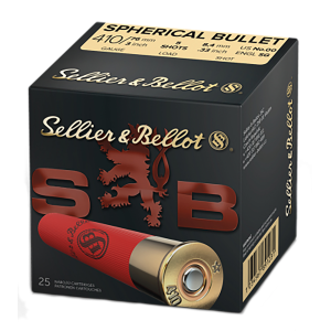 United States Association of Gun Owners Sellier & Bellot SB410B Hunting 410Gauge 3" 5Pellets 5/8oz Spherical 00Buck Shot 25 Box/20 Case - $31.26 at United States Association of Gun Owners