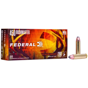 United States Association of Gun Owners Federal 450 Bushmaster 260gr Fusion Soft Point Rifle Ammo, 20-Round - $54.10 at United States Association of Gun Owners