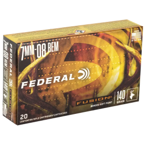 United States Association of Gun Owners Federal Fusion 7mm-08 Rem 140gr Boat Tail Rifle Ammo, 20-Round - $46.65 at United States Association of Gun Owners