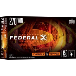 United States Association of Gun Owners Federal Fusion .270 Winchester 150gr Polymer Tip Ammo, 20-Round - $39.55 at United States Association of Gun Owners