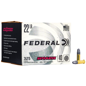 United States Association of Gun Owners Federal AM22 Champion 22LR 40gr Lead Round Nose Rimfire Ammo, 325-Count - $25.18 at United States Association of Gun Owners