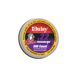 Daisy PrecisionMax .22 Caliber HP Pellets, 500 Count Tin