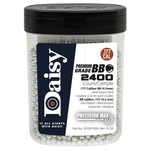 Daisy 980024-446 PrecisionMax Premium .177 Zinc-Plated Steel Pellets, 2400 Count