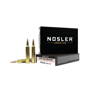 United States Association of Gun Owners Nosler 51288 Match Grade .26 Nosler 140gr Competition Ammo, 20-Round Box - $71.44 at United States Association of Gun Owners
