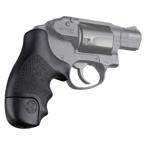 Hogue Tamer Cobblestone Black Rubber Revolver Grip for S&W J Frame - 60020