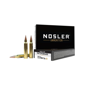United States Association of Gun Owners Nosler 60130 Match Grade RDF .223 Rem 70gr Boat Tail Hollow Point Ammo, 20-Round - $28.51 at United States Association of Gun Owners