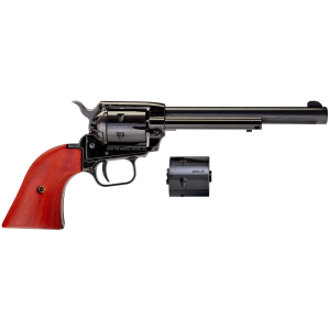 United States Association of Gun Owners Heritage Mfg RR22MB6 Rough Rider 22 LR 22 WMR 6 Shot, 6.50" Black Steel Barrel, Black Zinc Alloy Frame, Black Cylinder, Cocobolo Grip, Hammer/Thumb Safety, Exposed Hammer - $159.28 at United States Association of Gun Owners