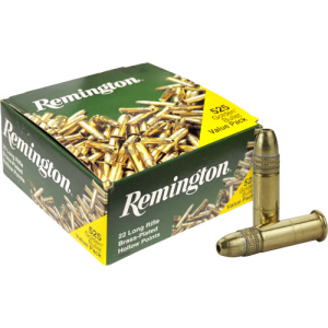 Remington 21250 .22 LR 36 Grain Lead Hollow Point Rimfire Ammo, 525-Round