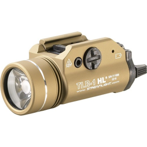 United States Association of Gun Owners STREAMLIGHT TLR-1 HL C4 WHITE - LED LIGHT W/RAIL MOUNT FDE - $172.20 at United States Association of Gun Owners