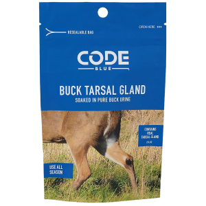 United States Association of Gun Owners Code Blue OA1424 Buck Tarsal Gland Resealable Bag - $12.60 at United States Association of Gun Owners