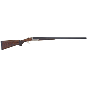 TriStar 38116 Bristol SxS Full Size 16 Gauge Break Open 3" 2rd 28" Blued Side By Side Barrel, Nickel Engraved w/24K Gold Inlay Steel Receiver, Fixed Oiled Turkish Walnut Stock, Right Hand