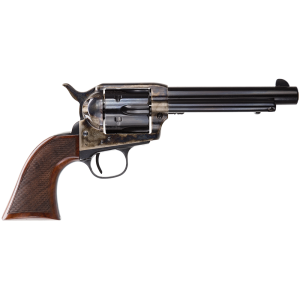 United States Association of Gun Owners Taylors & Company 550811DE Smoke Wagon Uberti 357 Mag 6 Shot 5.50" Blued Round Barrel & Cylinder, Color Case Hardened Steel Frame, Checkered Walnut Navy Grip, Exposed Hammer - $753.38 at United States Association of Gun Owners