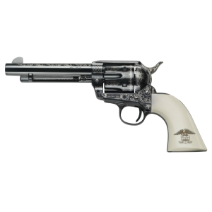 United States Association of Gun Owners Pietta GW45LLE434NMUI 1873 GW2 Liberty 45 Colt (LC) 6 Shot, 4.75" Blued Engraved Steel Barrel, Cylinder, Frame & Hammer, Ultra Ivory Grip w/Engraved Liberty Eagle - $745.20 at United States Association of Gun Owners