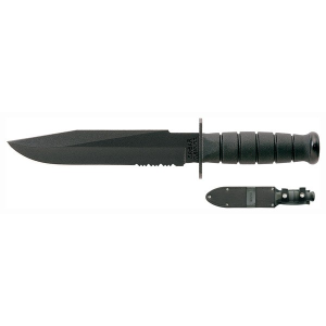 United States Association of Gun Owners KA-BAR FIGHTER KNIFE - 8" SERRATED W/SHEATH - $84.69 at United States Association of Gun Owners