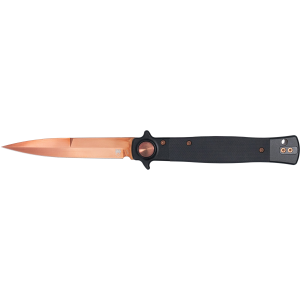 United States Association of Gun Owners CobraTec CTSTLBLG10BLKRS Stiletto Button Lock Knife, 4in Blade - $79.99 at United States Association of Gun Owners