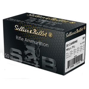 United States Association of Gun Owners Sellier & Bellot SB30B .30 Carbine 110gr Soft Point Rifle Ammo, 50 Rounds - $34.13 at United States Association of Gun Owners