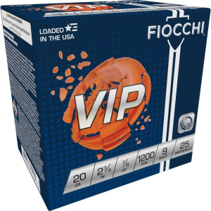 United States Association of Gun Owners Fiocchi VIP 20 Gauge 2.75in Lead Shotshells, #9, 25 ct - $11.92 at United States Association of Gun Owners