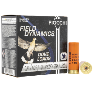 United States Association of Gun Owners Fiocchi 12GT75 Dove & Quail 12 Gauge 2.75in 1oz #7.5 Shot Shells - $10.92 at United States Association of Gun Owners