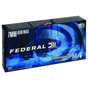 United States Association of Gun Owners Federal 7mm Rem Mag 150gr Power-Shok Soft Point Ammo, 20-Round - $45.95 at United States Association of Gun Owners