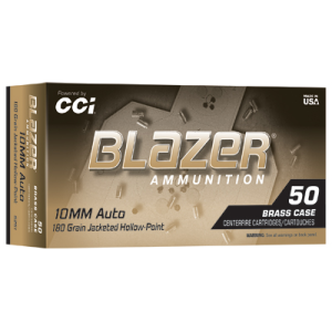 United States Association of Gun Owners CCI Blazer Brass 10mm 180gr JHP Handgun Ammo, 50 Rounds - $27.41 at United States Association of Gun Owners
