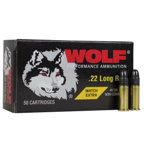 United States Association of Gun Owners Wolf Match Extra Rimfire Ammunition .22 LR 40 gr RN 1050 fps 50/ct (BY ELEY) - $9.12 at United States Association of Gun Owners