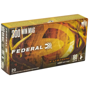 United States Association of Gun Owners Federal F300WFS3 300 Win Mag 180gr Fusion Rifle Ammo, 20-Round - $46.74 at United States Association of Gun Owners