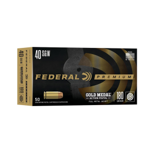 United States Association of Gun Owners Federal Gold Medal Action Pistol .40 S&W 180gr FMJ Ammo, 50/ct - $31.83 at United States Association of Gun Owners
